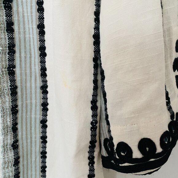 Soft Surroundings Coco de Mer V-Neck Boho Dress Sequin-Embellished Long Sleeve L - Picture 12 of 12